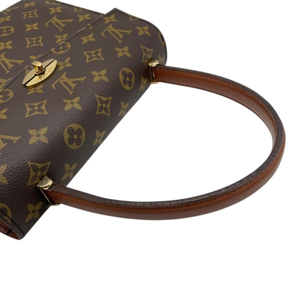 LOUIS VUITTON Louis Vuitton Monogram Malesherbes Handbag M51379 Brown Leather... - Picture 13 of 16